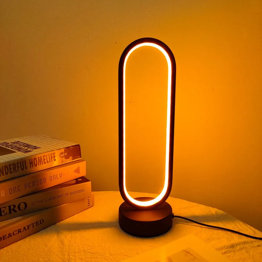 Lamp bedroom Ring Lamp Living Room Three-color Dimming Bedside Lamp LED Night Light