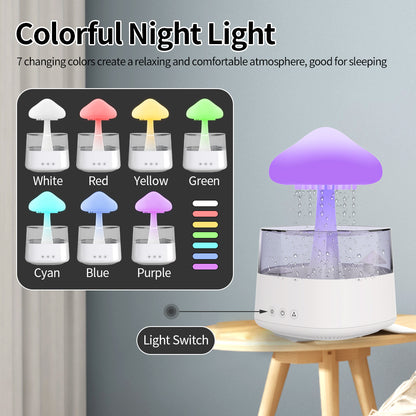 Desktop Rain Cloud Humidifier Relaxing Aromatherapy Lamp